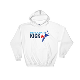 Democrats Kick A - white Hooded Sweatshirt