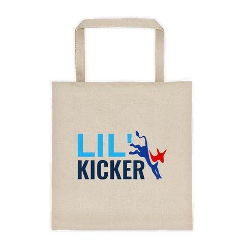 Lil' Kicker canvas tote bag